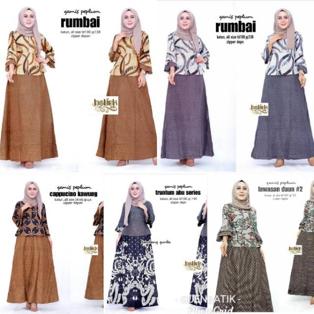 Gamis peplum sogan