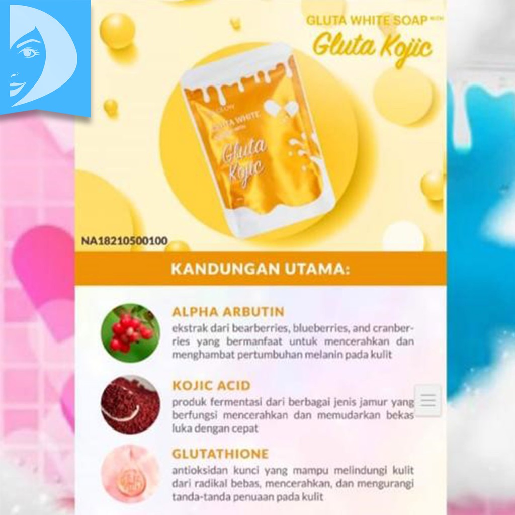 Ms Glow Gluta White Soap Sabun Pemutih Badan MsGlow Whitening Soap / Sabun Mandi Ms Glow Gluta Soap