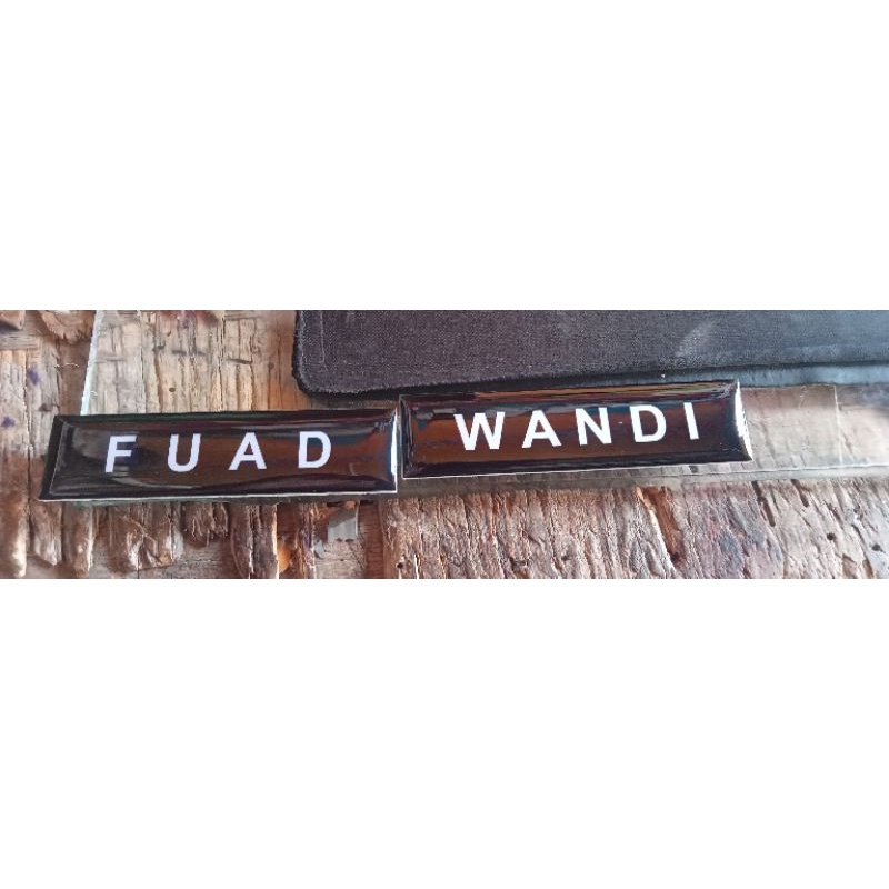 

papan nama / NameTag Resin