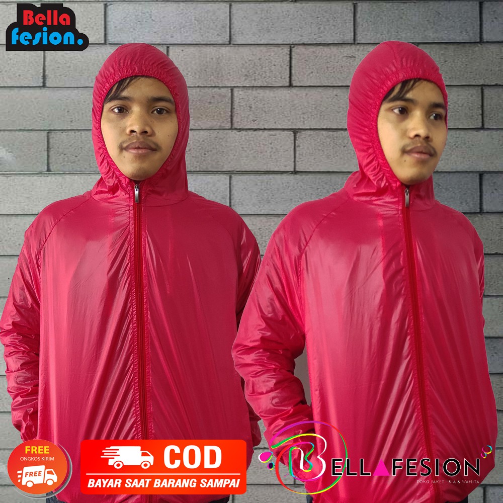 JAKET PRIA | JAKET PARASUT WATERPROOF PRIA | JAKET OLAHRAGA | JAKET SEPEDA | JAKET LARI | PRIA WANITA MURAH ORIGINAL-4