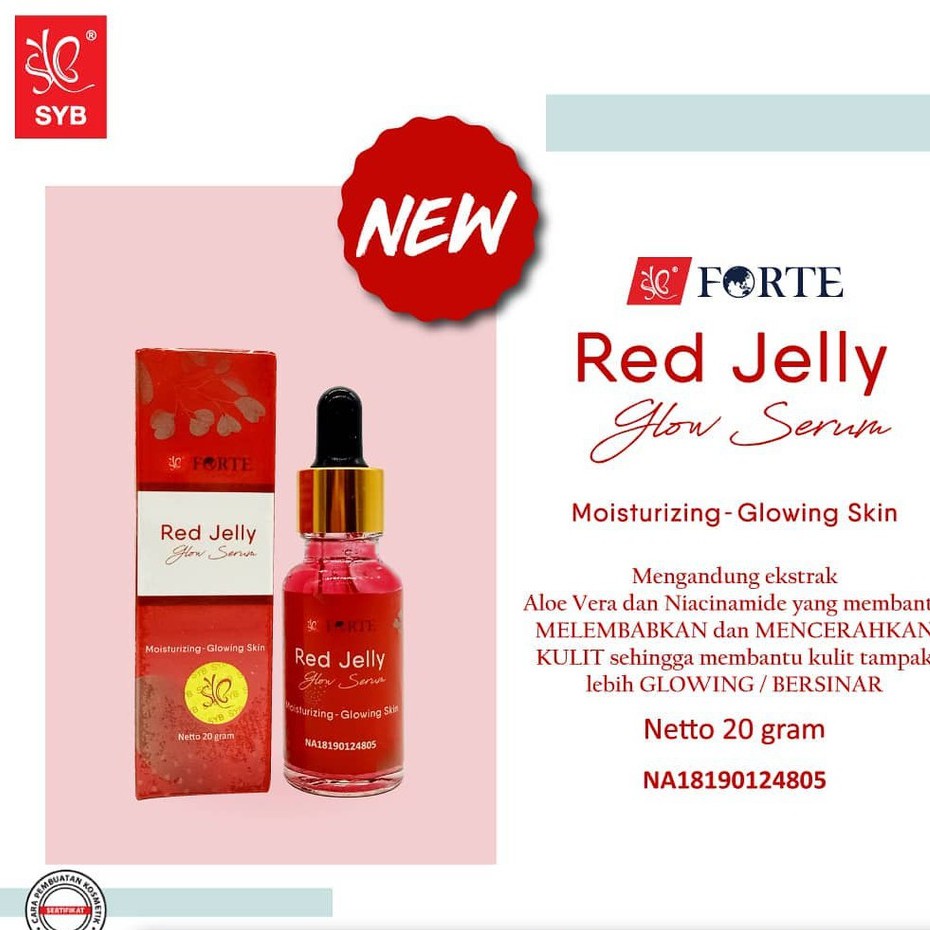 NEW! SYB RED JELLY GLOWING SERUM - SERUM RED JELLY SYB FORTE - FLAWLESS RED JELLY