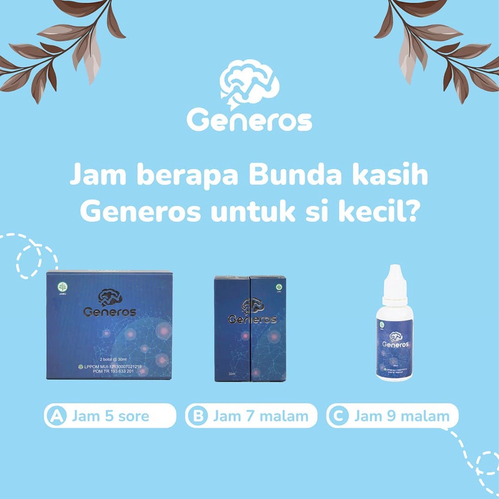 GENEROS Vitamin Speech Delay - Bantu Atasi Speech Delay atau Anak Terlambat Bicara