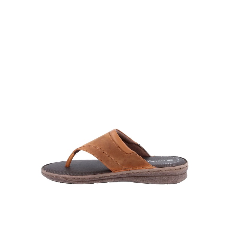 SANDAL JEPIT PAKALOLO PRIA ORIGINAL CASUAL KULIT ASLI COKLAT PB12