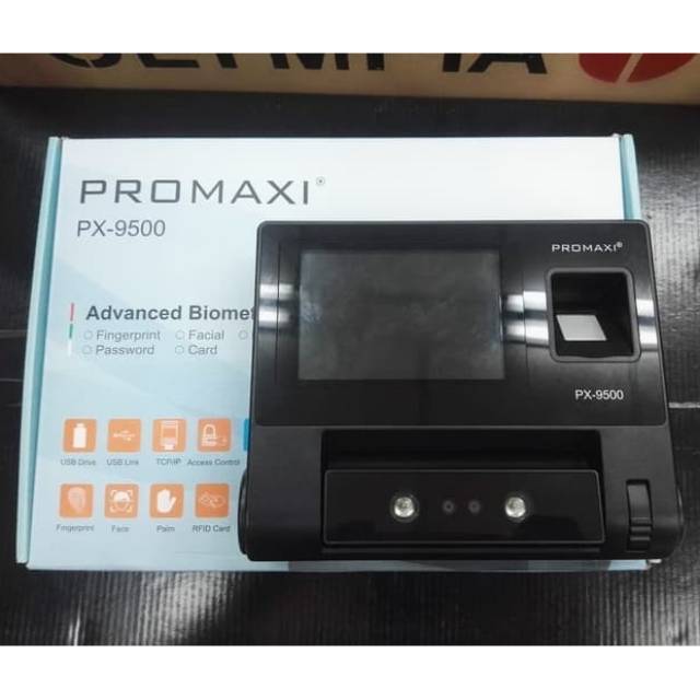 Absensi PROMAXI PX 9500 Biometric Original - Absen Wajah, Jari, Telapak Tangan PX9500