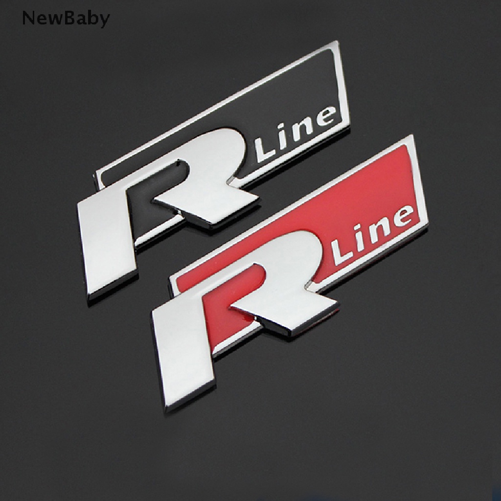 Stiker Emblem / Badge R-LINE Bahan Metal Untuk Bagasi Mobil VW CC GTI Passat