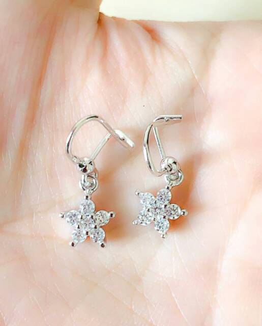 Anting Wanita Model Bintang Silver Xuping