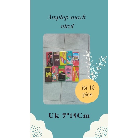 

Amplop Lebaran Motif Snack Siap Pakai Size Uang Tanpa Di Lipat Uk 7*15cm