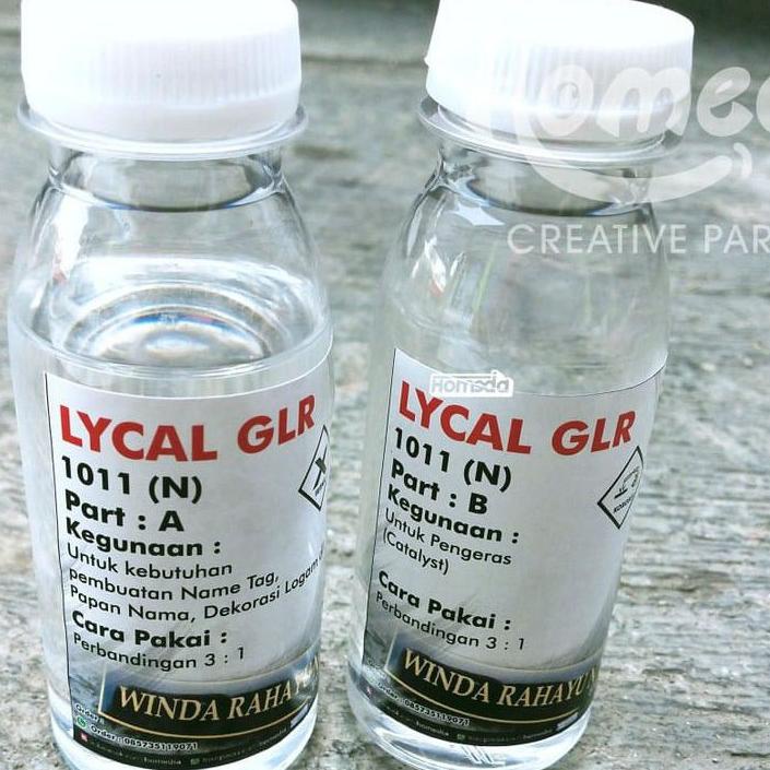 

Harga termurah RR949 Resin Lycal Lical Bening Lentur 1011 Name Tag Papan Nama 100 ml RR9