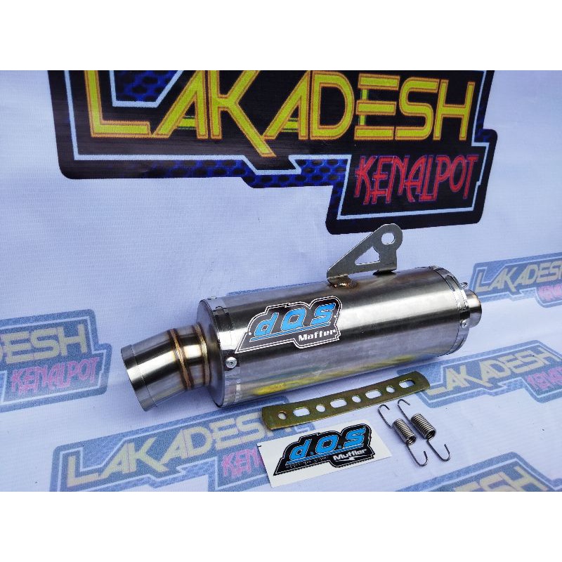 SILENCER (ONLY) KNALPOT DOS (INLET 38/50) BEAT MIO VARIO AEROX SCOOPY NMAX PCX ADV LEXI GENIO DLL