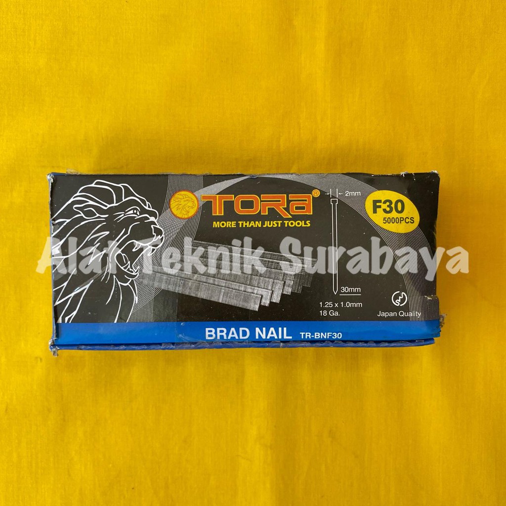 

ISI AIR NAILER TORA F 15 20 25 30 / F15 F20 F25 F30 REFILL STAPLER BRAD NAIL STAPLES TEMBAK 1 KOTAK 5000 PCS