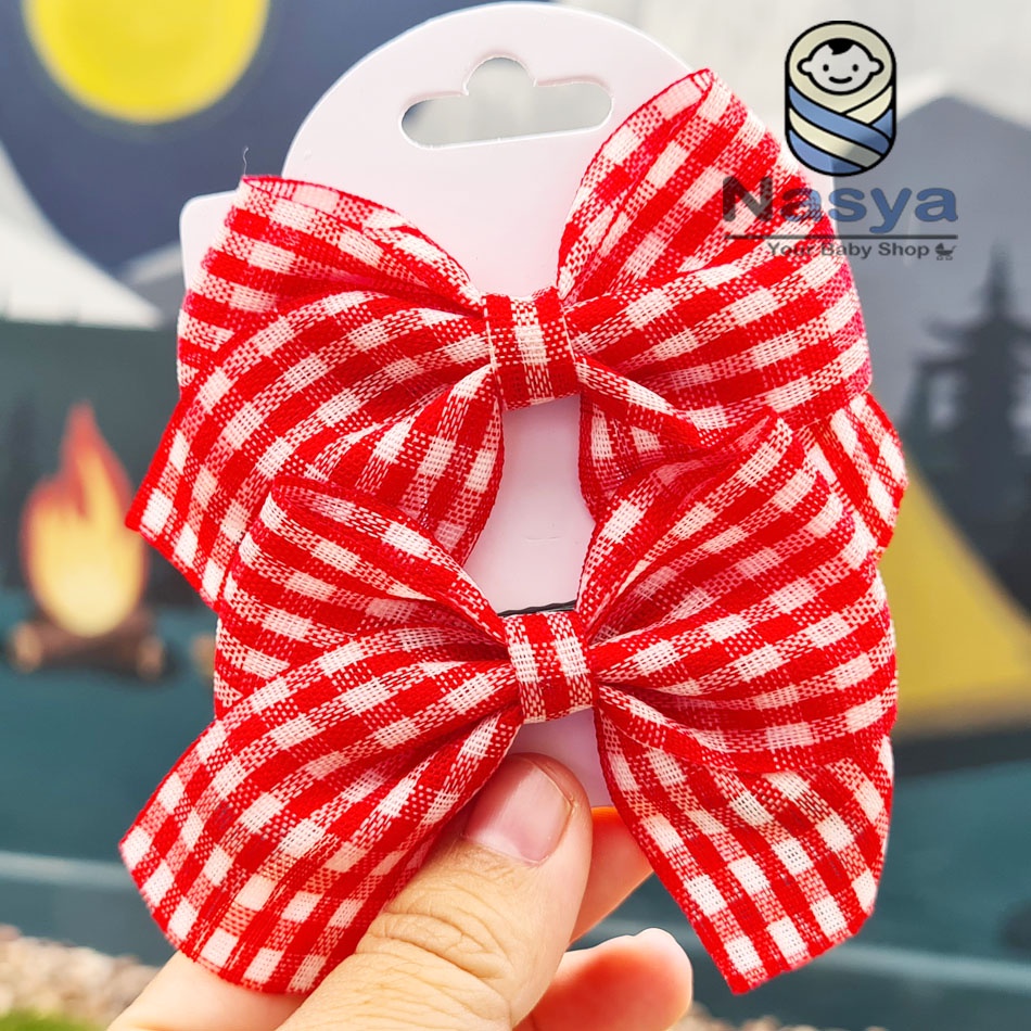 [BN-014] Jepitan 2in1 / jepitan Bayi Lucu / Baby Headband hiasan pita lucu 2in1