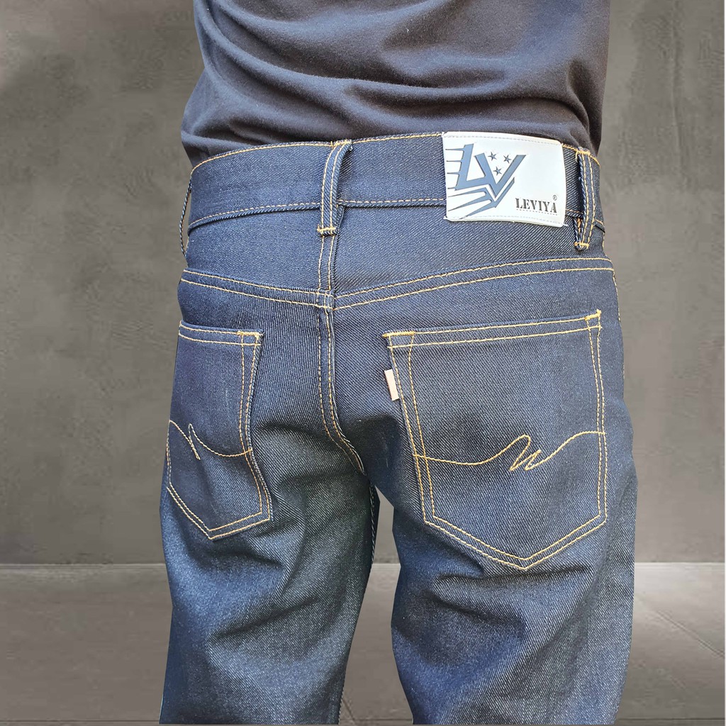 Celana Panjang Selvedge Denim Pria Straight Original Leviya - Leeza Jeans