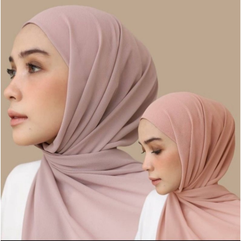 PASHMINA INSTAN PLUS INNER/HIJAB PASHMINA INNER 2IN1/PASHMINA INSTAN CERUTY BABYDOLL