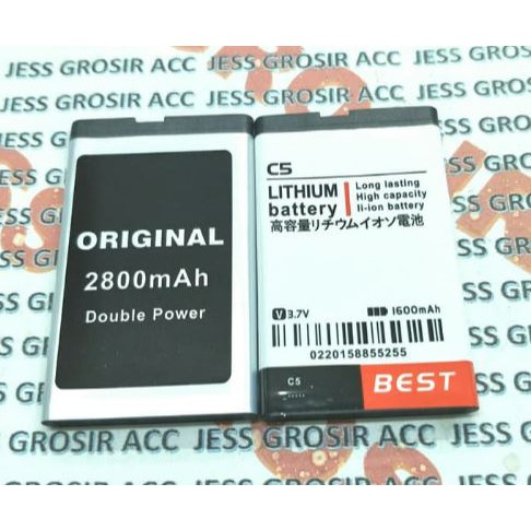 Battery Batre Baterai Double Power Evercoss Cross C5