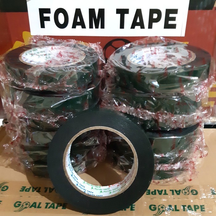 

DOUBLE TAPE FOAM HIJAU 1" (24MM× 5M) DOUBLE TAPE BUSA HIJAU MURAH