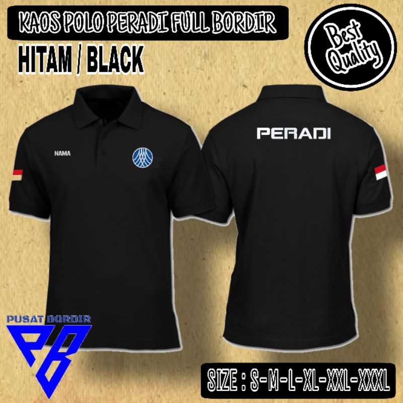 kaos PERADI full bordir thsirt polo PERADI kaos polo PERHIMPUNAN ADVOKAT INDONESIA polo kaos full bo