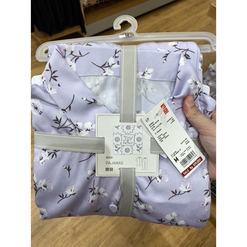 [SALE‼️] PIYAMA RAYON SATIN JOY OF PRINT WOMEN - UNIQLO