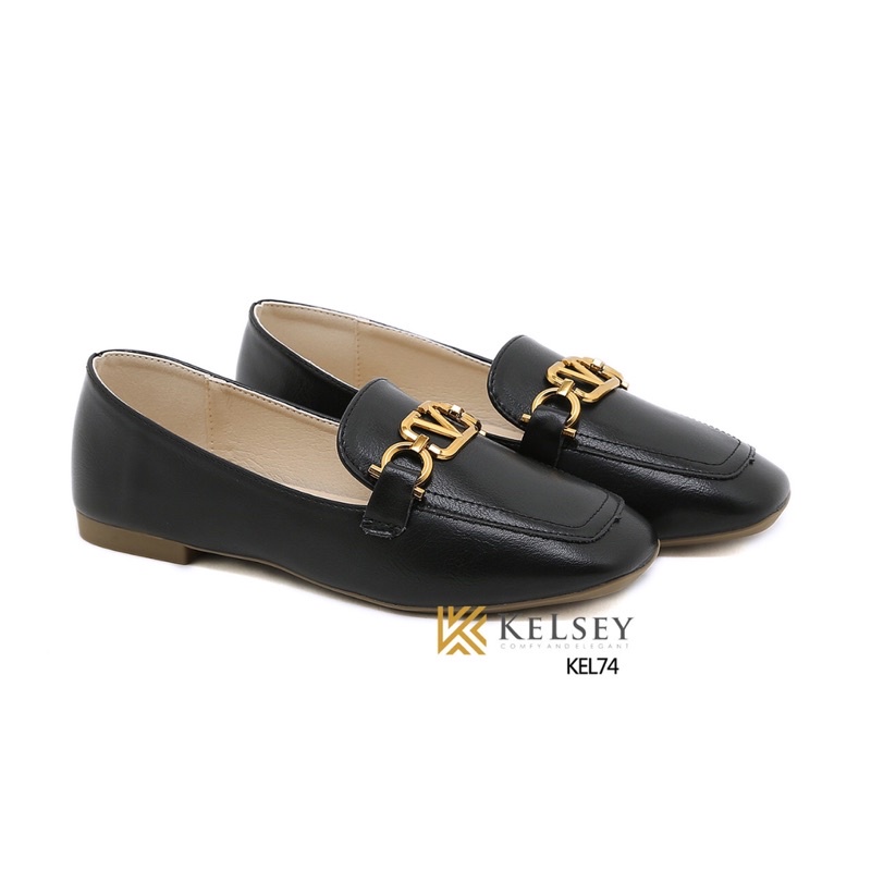 (GRATIS ALAS KAKI) Nicole sepatu Flat Shoes Wanita Kelsey / Sepatu Loafer Wanita KEL74