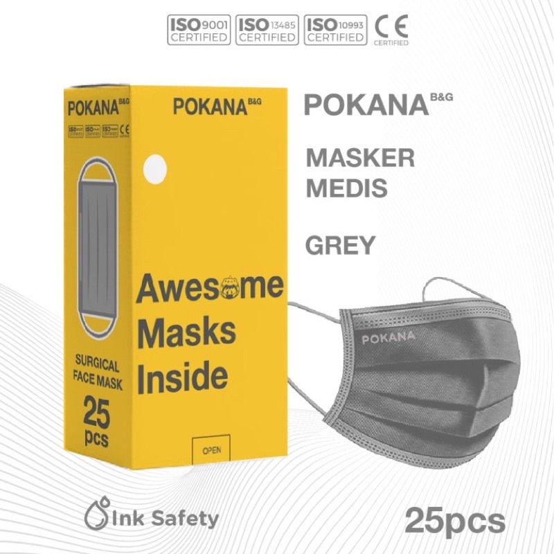 POKANA B&amp;G 4ply earloop Surgical Face Mask