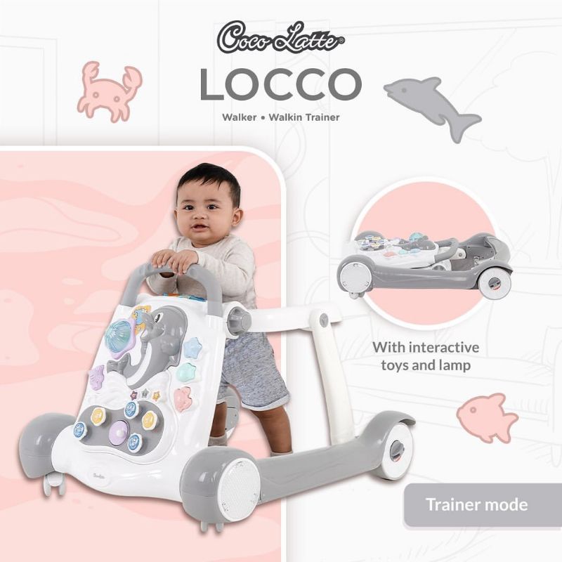 Baby Walker Alat Bantu Jalan Cocolatte Locco 10012 Push Wolker Walking Trainer