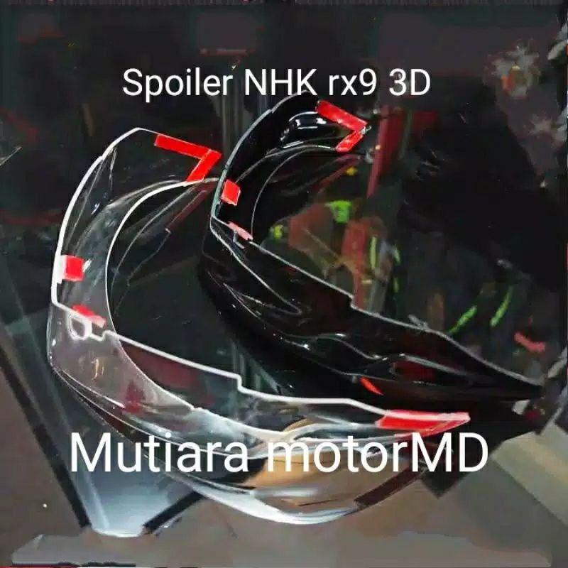 spoiler 3d NHK RX9 3d hitam BENING murah kualitas Mewah