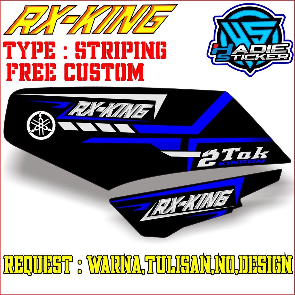 Sticker RXKING STRIPING