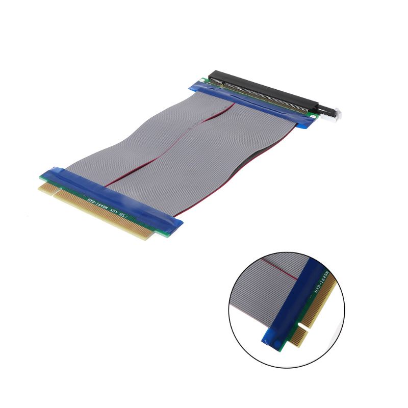 Btsg PCIe 16X Riser Extender Card Adapter Kabel Fleksibel PCI Untuk Express PCI-E 16X Ke