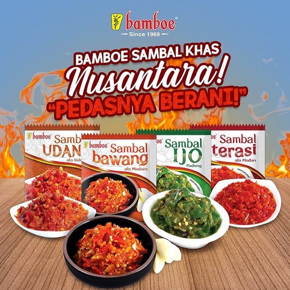 

Bamboe Sambal khas Nusantara, Pedasnya Berani ! - Sambal Terasi