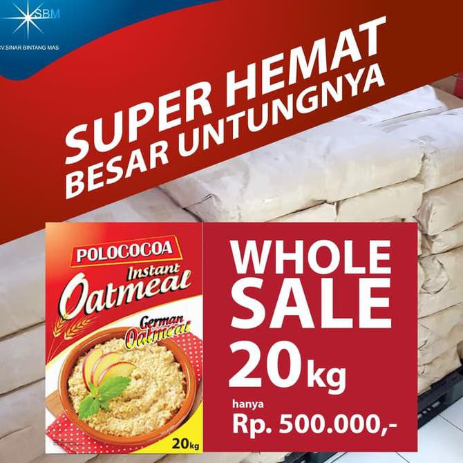

promo murah Oatmeal Instant Polococoa 20 Kg Oat Meal Instan bukan Quaker