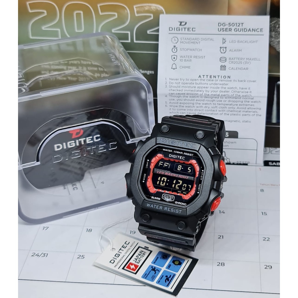 Jam Tangan Pria DIGITEC DG-5012 Original / DG2012 Digitec Original 100%