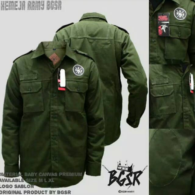 Kemeja Army/Kemeja Panjang/Kemeja taktical/Kemeja Casual