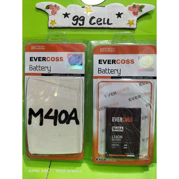 Baterai battery batrai batre Evercoss M40A original