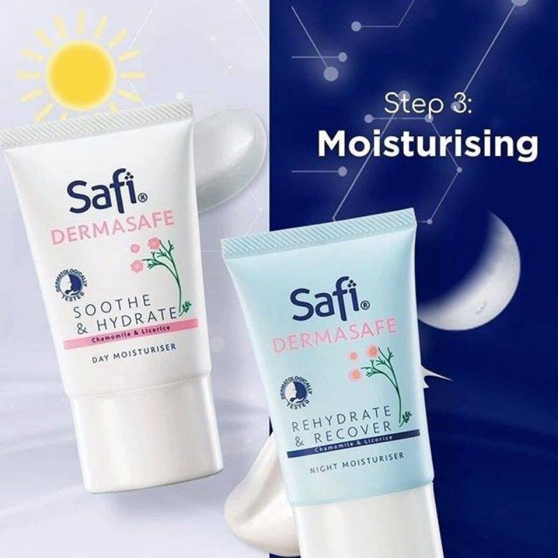 SAFI DERMASAFE DAY & NIGHT MOISTURIZER | SAFI PELEMBAB | MOISTURISER SAFI