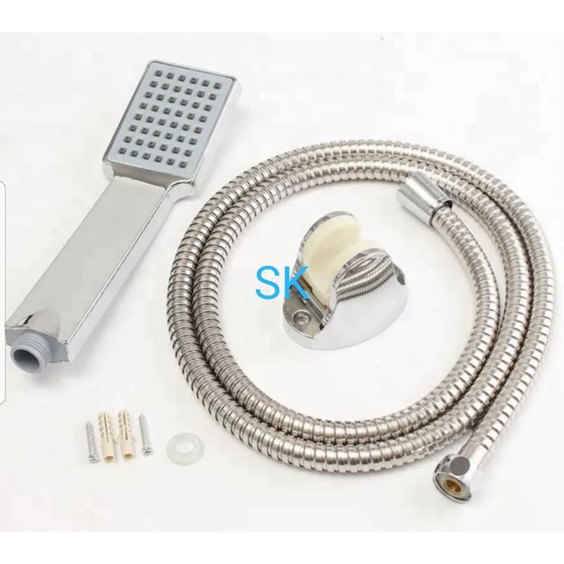 Termurah Hand Shower Mandi Set Lengkap Selang Shower &amp; Bracket - Shower Mandi Set Terlengkap