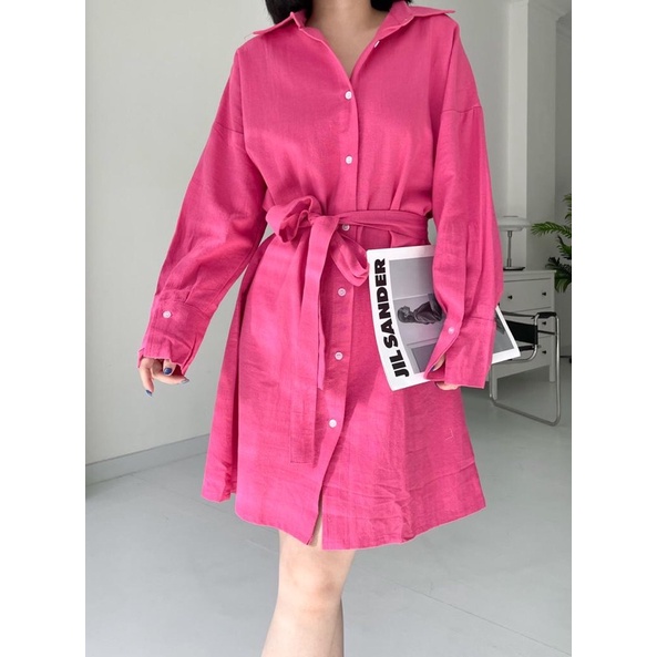 Hana ShirtDress tunik Oversize busui friendly