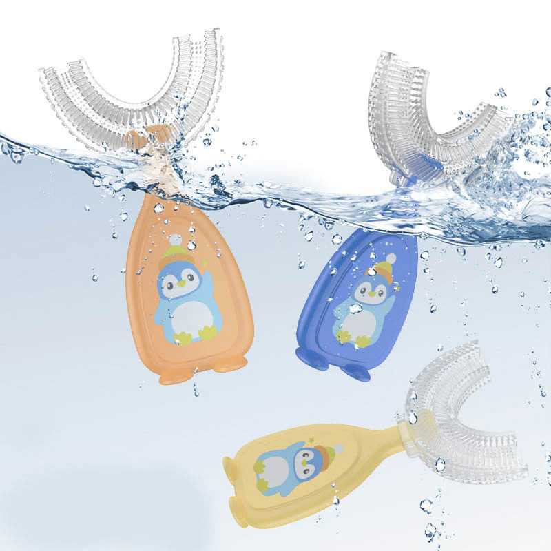 Sikat Gigi Bayi Toothbrush U-Shaped Teether Silicone YP009