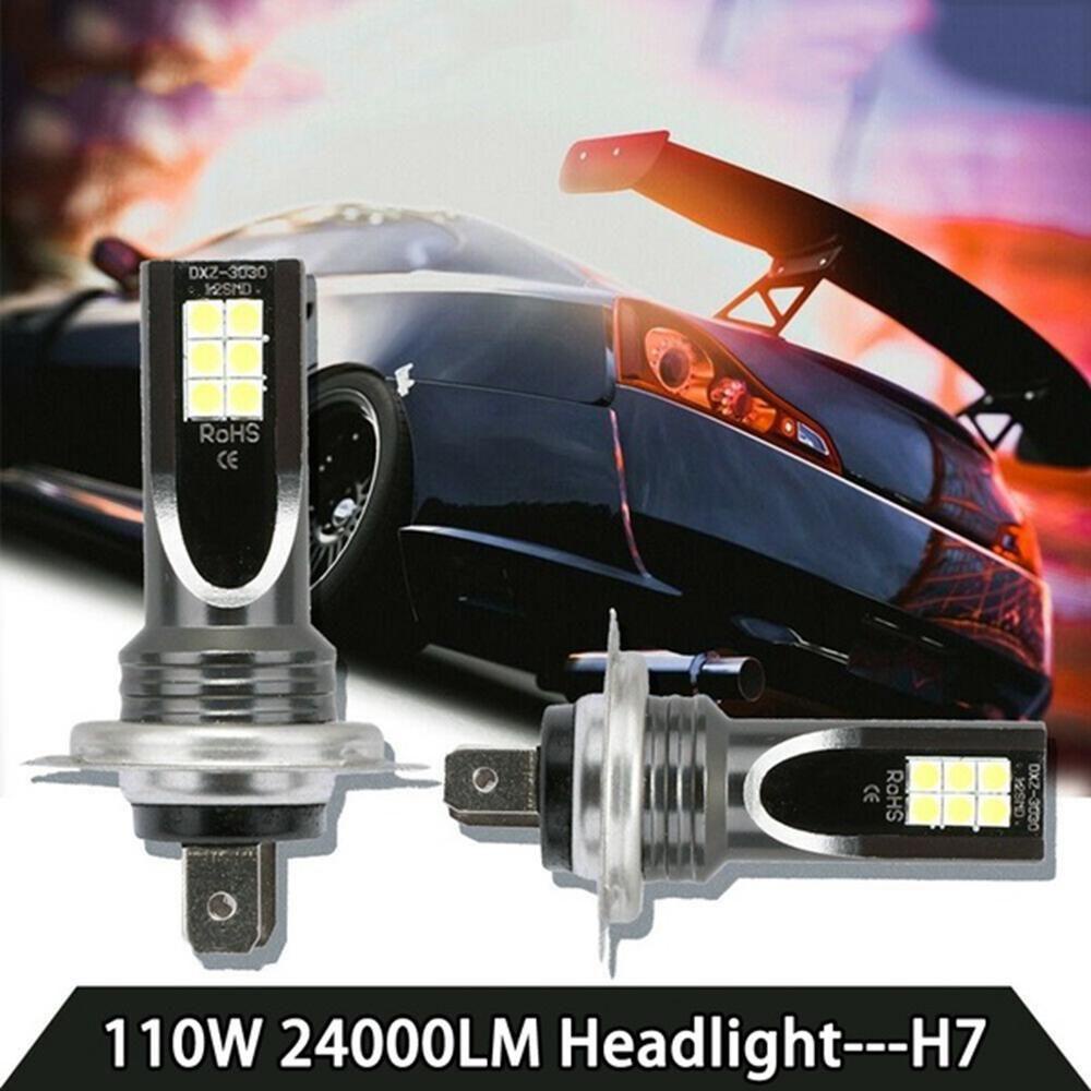 Populer 2PCS/Set Lampu LED Mobil 110W IP68 6000K 24000LM Bohlam Kabut CSP Tahan Air