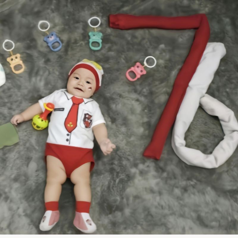 JUMPER BAYI BAJU BAYI SD /KOSTUM BAYI/BAJU BAYI KARAKTER/BAJU BAYI SEKOLAH LUCU