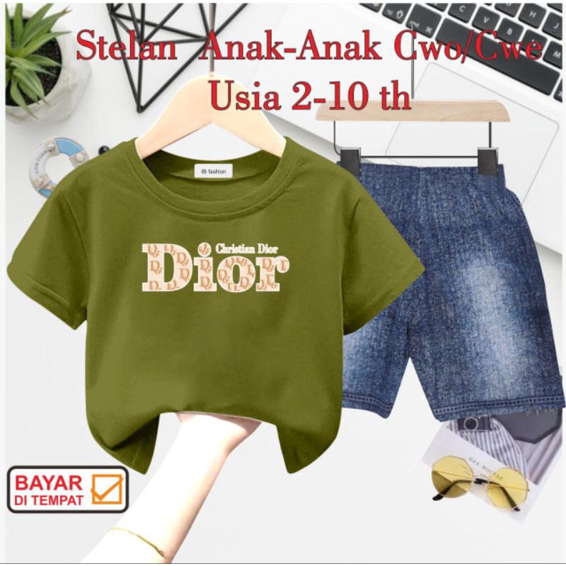 ((IB))SETELAN ANAK2 UNISEX SEMI JEANS/Q10R DIGITAL SABLON