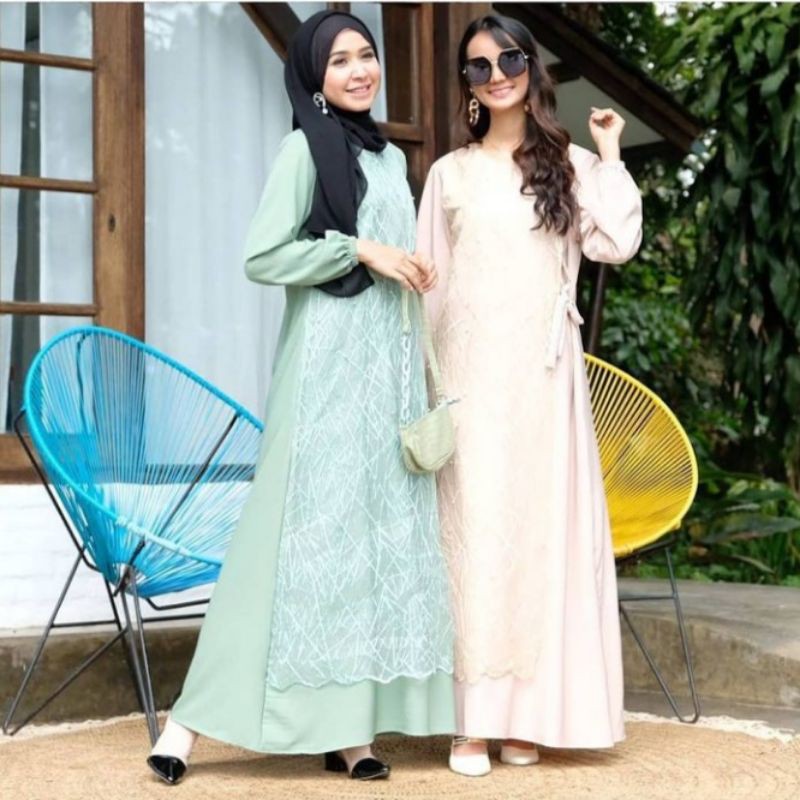 SAHARA DRESS LEBARAN / BUSUI FRIENDLY / DRESS KONDANGAN / DRESS PESTA