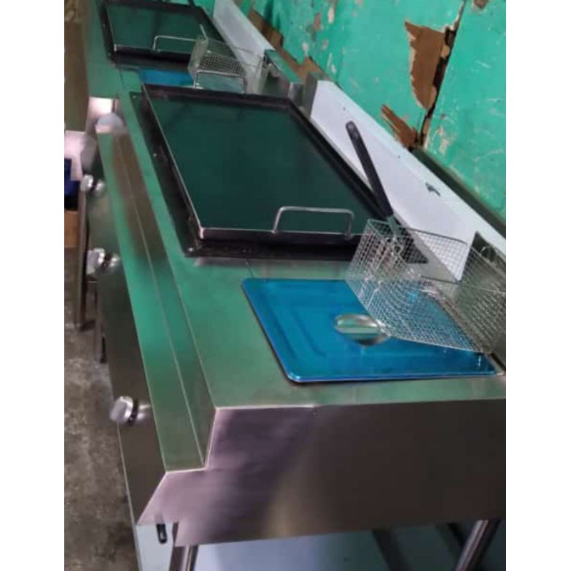 kompor gas teppan and deep friyer