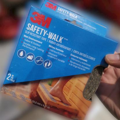 

Safety Walk Medium Grit 5 Anti Slip 3M 5cm x 4.5M Abu abu