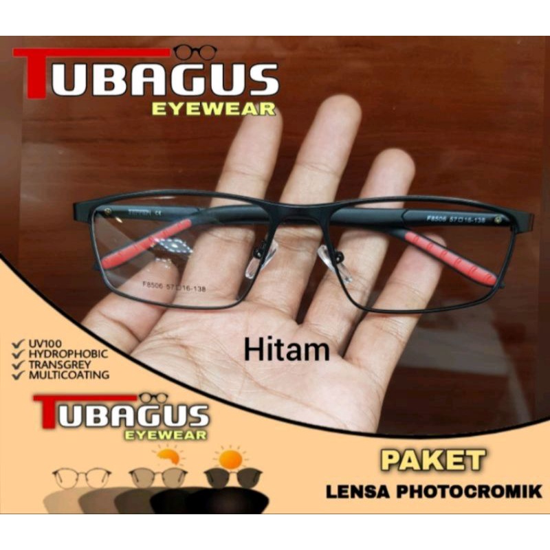 kacamata 8506 pria free lensa photocromic
