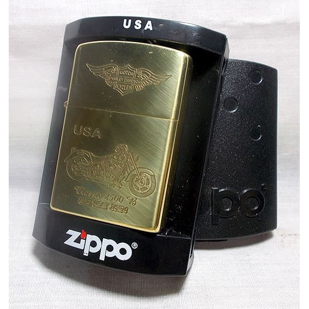 terbaru Korek Api Zippo Copper - Harley Davidson barang bagus