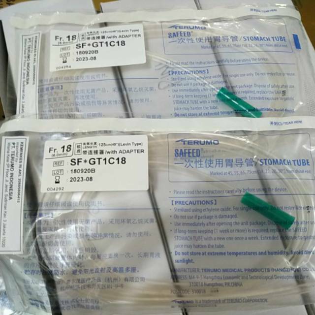 NGT Terumo / Ngt 16 terumo / ngt 18 terumo / selang ngt / selang makan / ngt 16 / ngt 18 / ngt 14