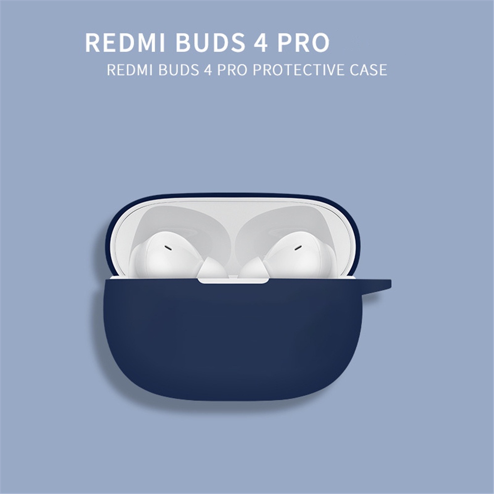 Soft Case Silikon Earphone Wireless Dengan Kait Untuk Redmi Buds 4 Pro