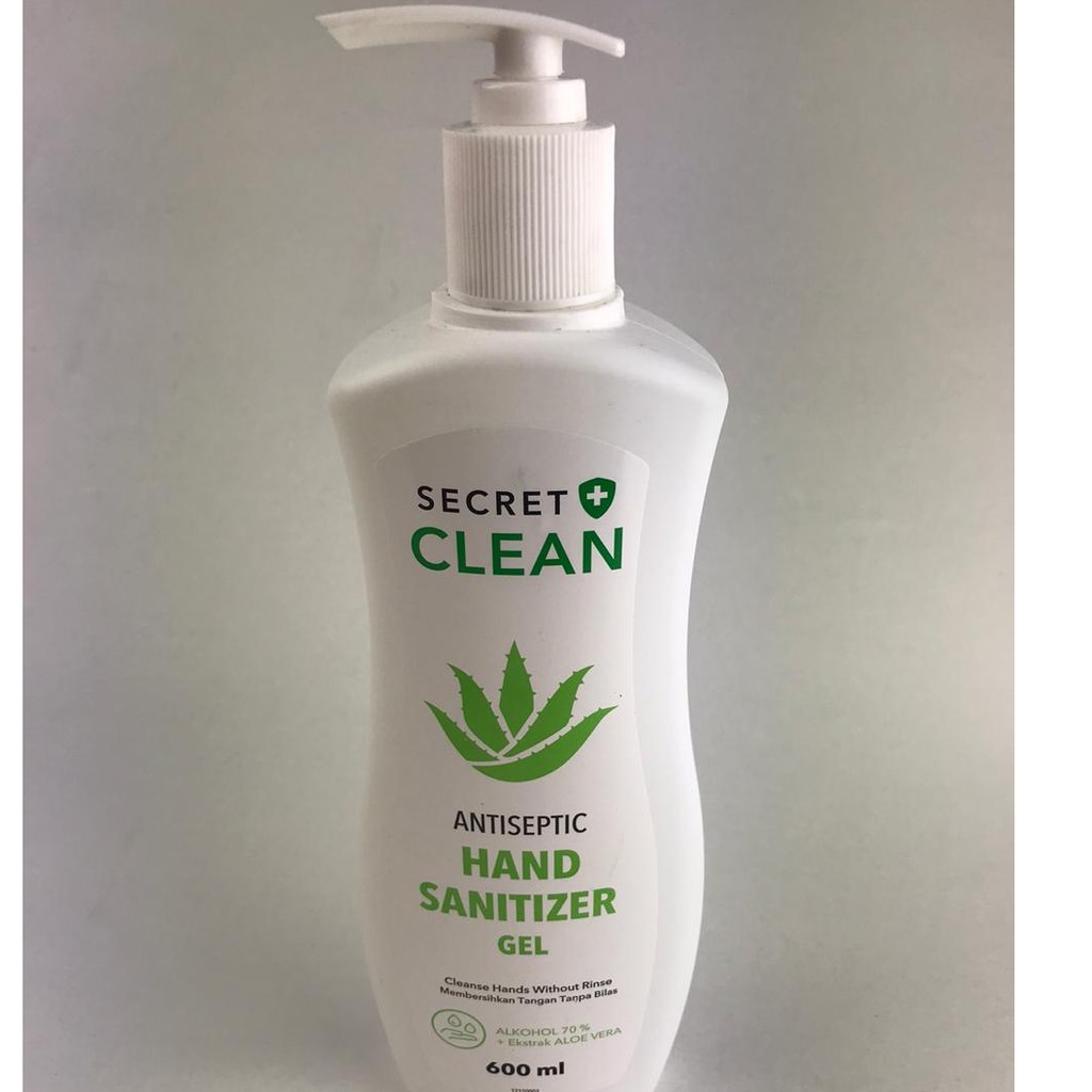 SECRET CLEAN ANTISEPTIC HAND SANITIZER GEL 600ML