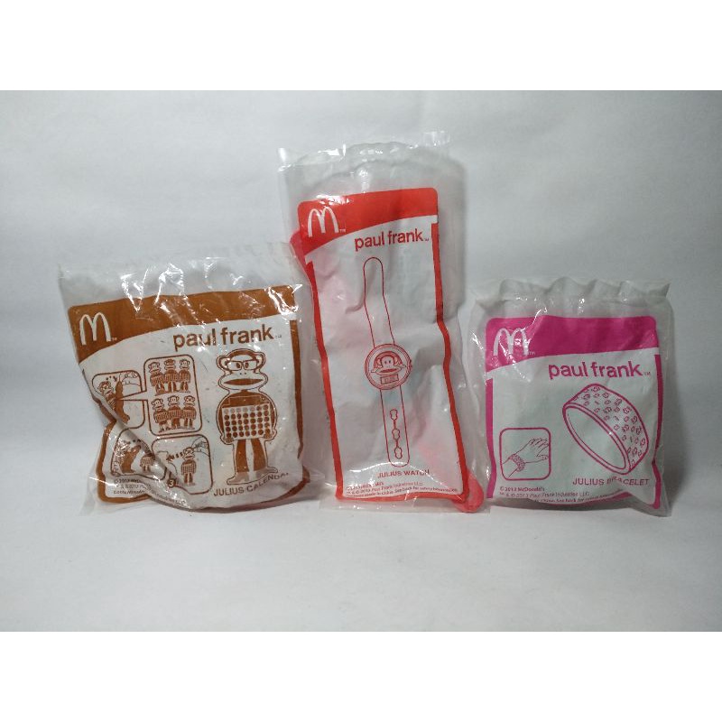 Kalender Tanggalan Kalendar Gelang Jam Tangan Paul Frank Julius Calendar Bracelet Watch Happy Meal M