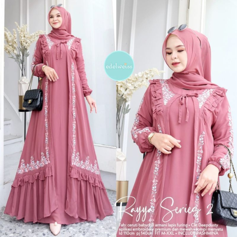 Rayya series #2 gamis muslim ceruty