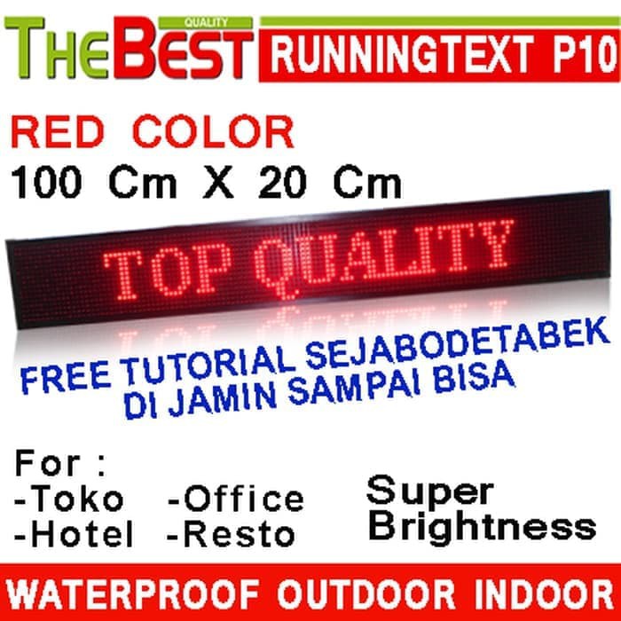 RUNNING TEXT TERMURAH